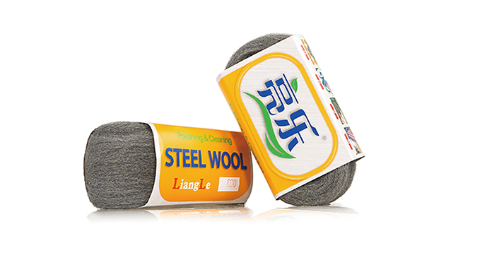 Steel wool polishing pads